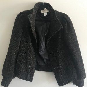 Anthropologie Brown Tufted Jacket